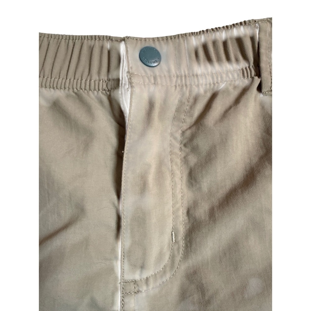 Outdoor Active Fishing Columbia Womens Tan Nylon Cargo Hiking Shorts Khaki Sz L - Picture 4 of 9